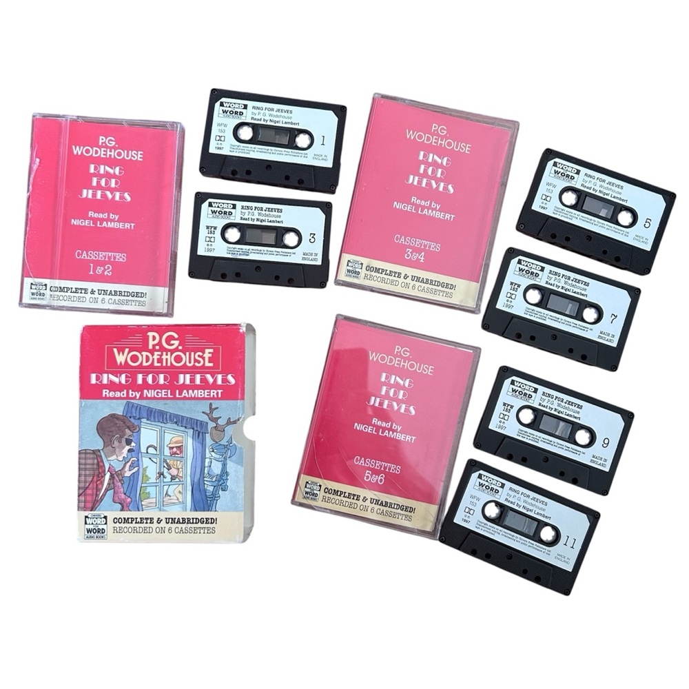 Ring for Jeeves by P.G. Wodehouse 6 Cassette Audiobook‎ Unabridged Nigel Lambert